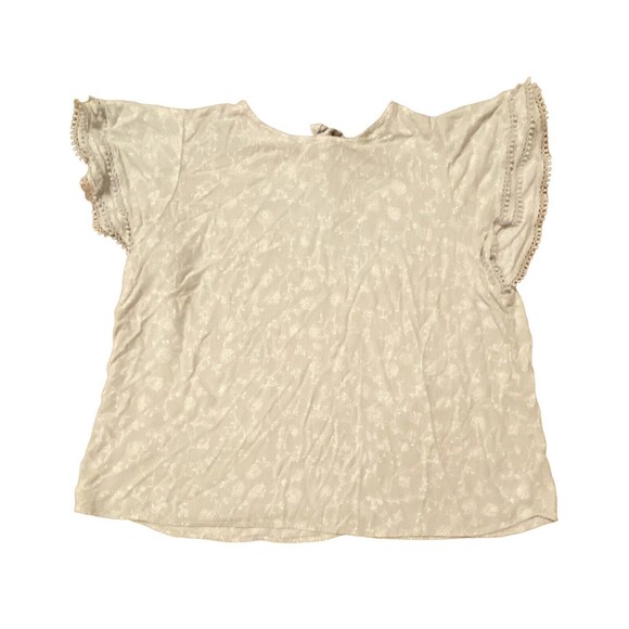 Bundle of 3 Tops Double Ruffle Flutter Short Sleeve Fairy Floral Womens Plus 2X - Picture 6 of 14